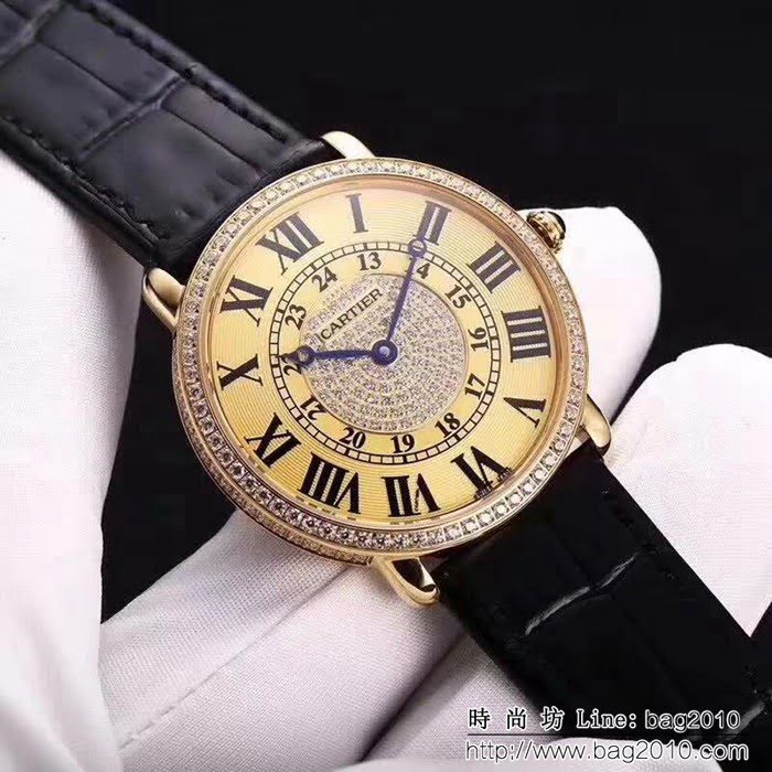 CARTIER卡地亞 RONDE LOUS CARTIER路易圓系列 高端男士腕表 WSS1275